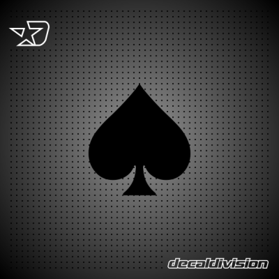 Playing Card Spades Sticker